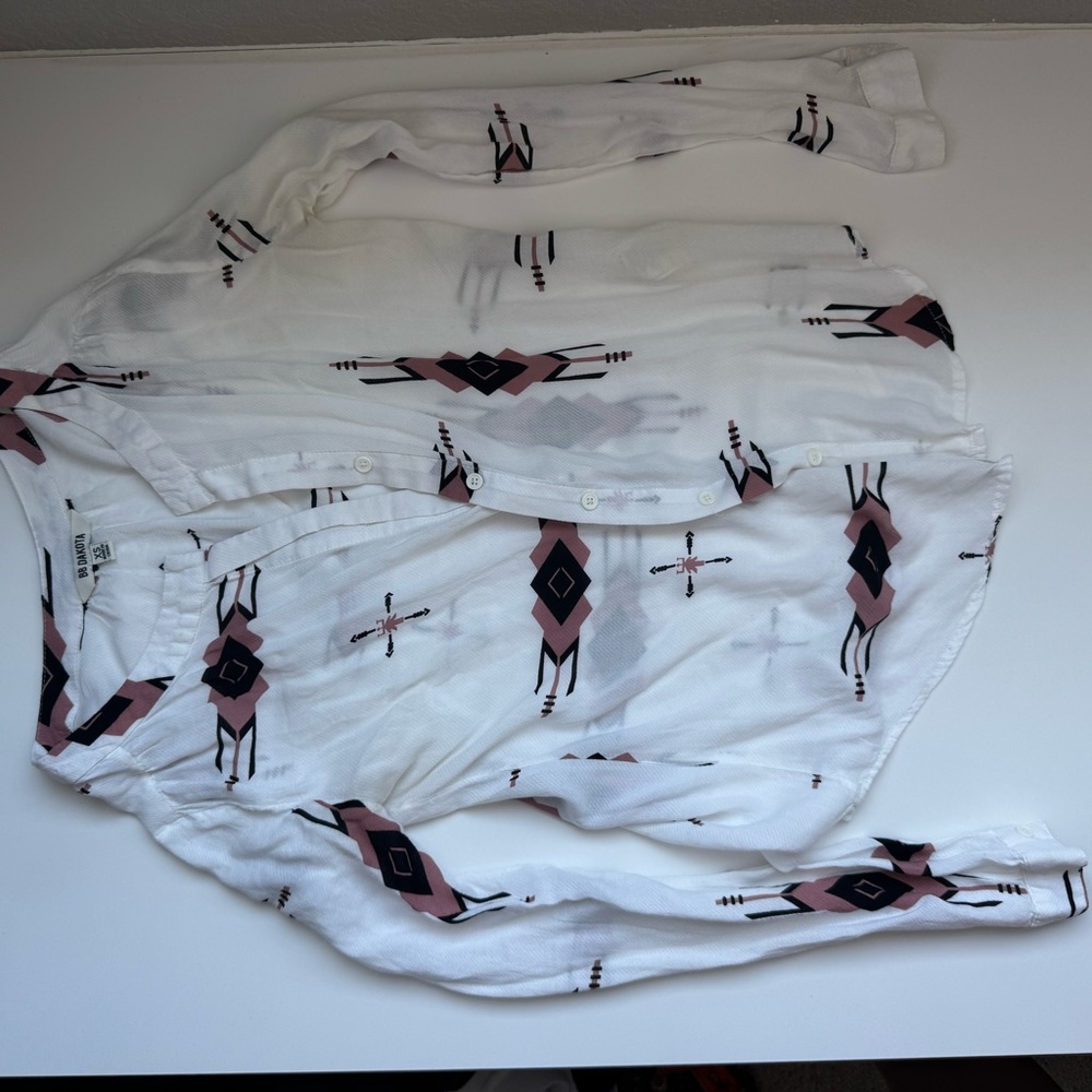 BB Dakota Tribal Print Button-Up Shirt